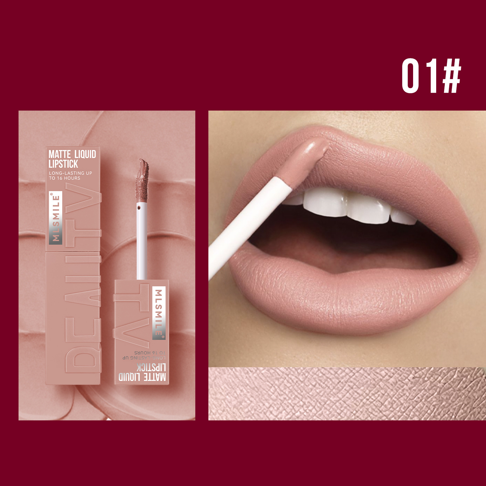 Matte Velvet Lip Tint Long Lasting - Batom Líquido Matte de 6 Cores,