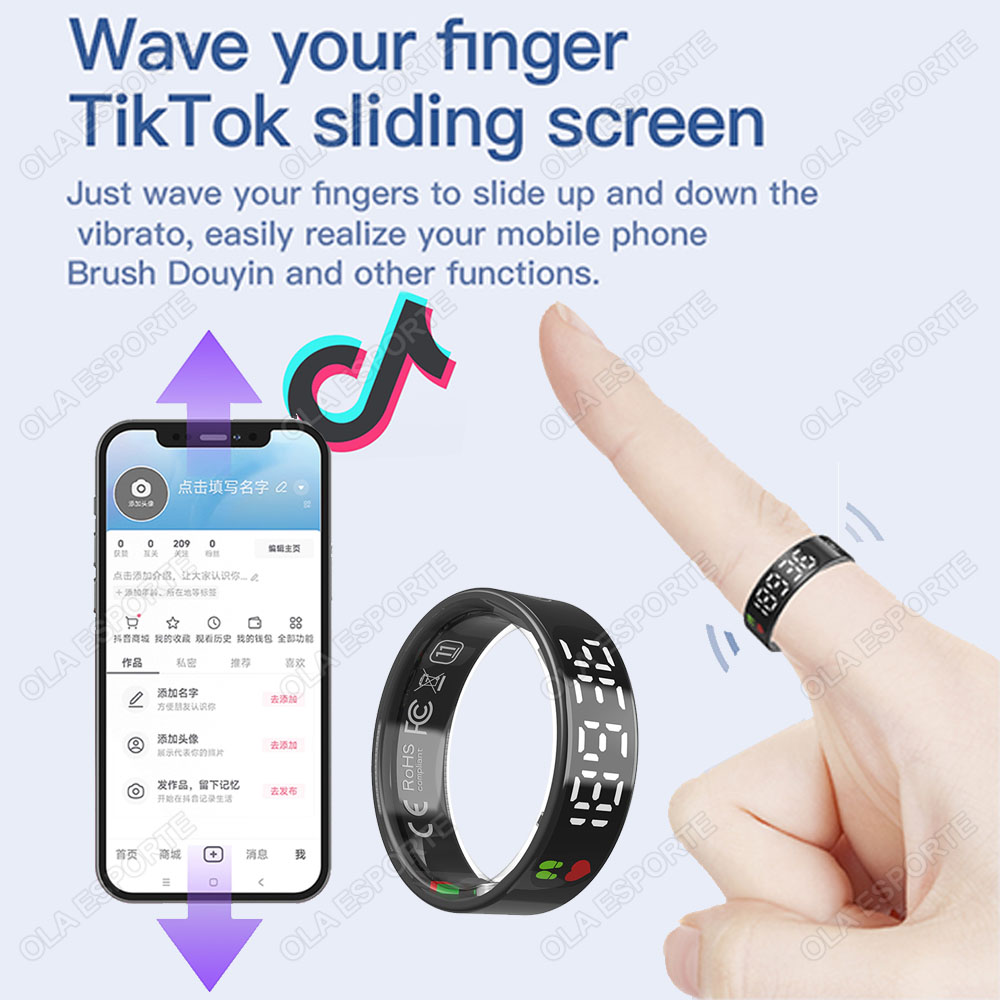Anel inteligente sr08 com caix - Health Monitors avaliação e preço
