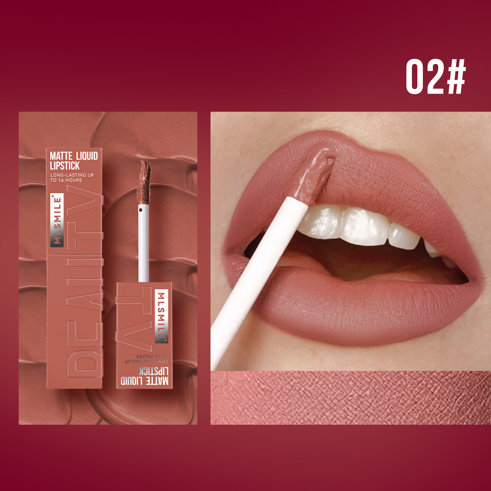 Batom Líquido Matte de 6 Cores - Matte Velvet Lip Tint Long Lasting avaliação e preço