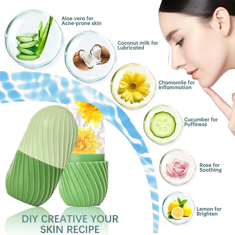 【1 unidade de molde de silicon - Face Ice Roller Puffiness avaliação e preço