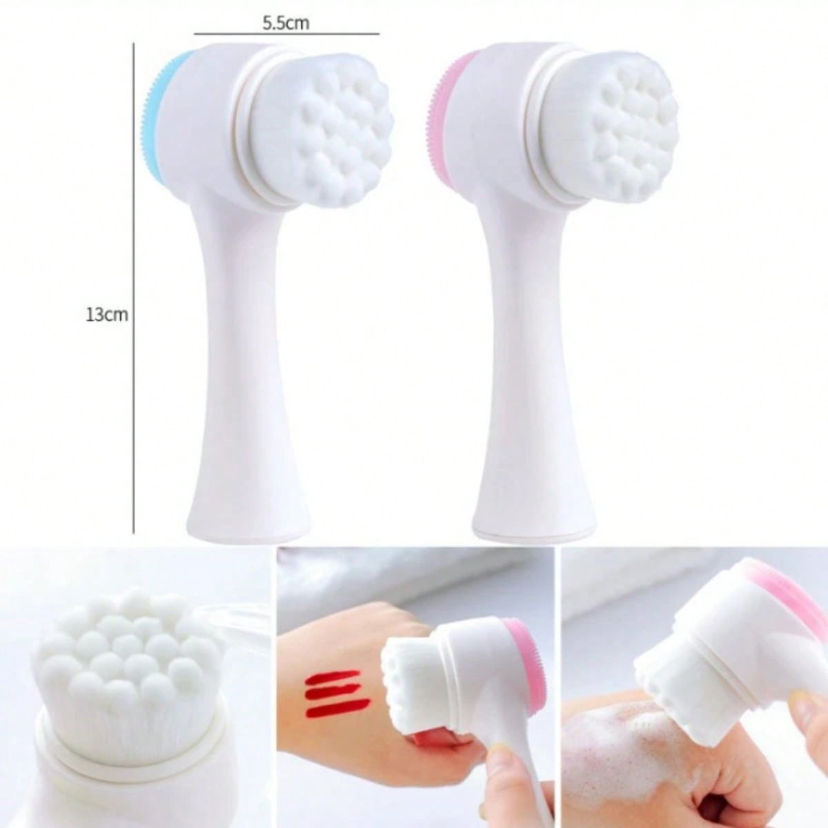 Dupla face limpador facial sil - Silicone Face Scrubber Electric avaliação e preço