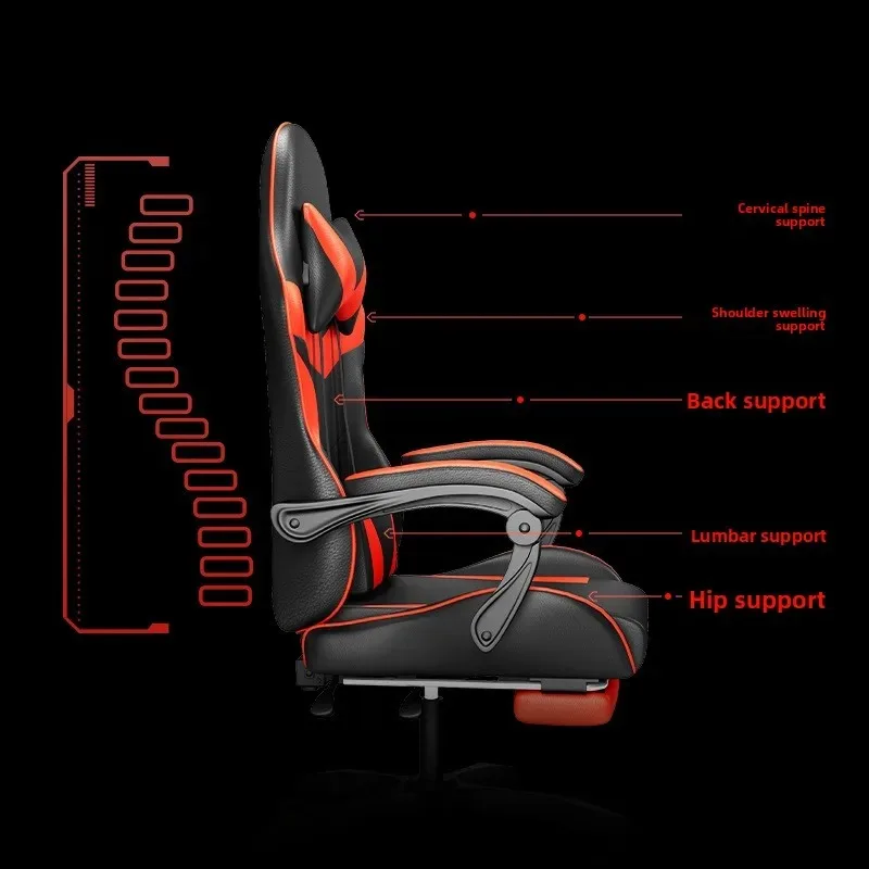 Cadeira de e-sports com luzes, - Massage avaliação e preço